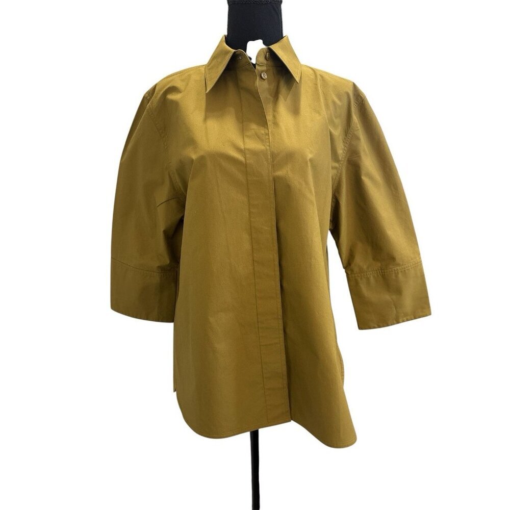 Carla Rockmore Women’s Relaxed Fit Color Moss Shirt Size M - Picture 2 of 10